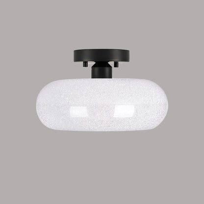 Nzmarket Modern Glass Semi-Flush Ceiling Light Fixture