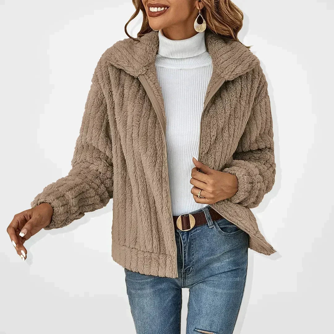 Phoebe - Stylish Plushy Cardigan
