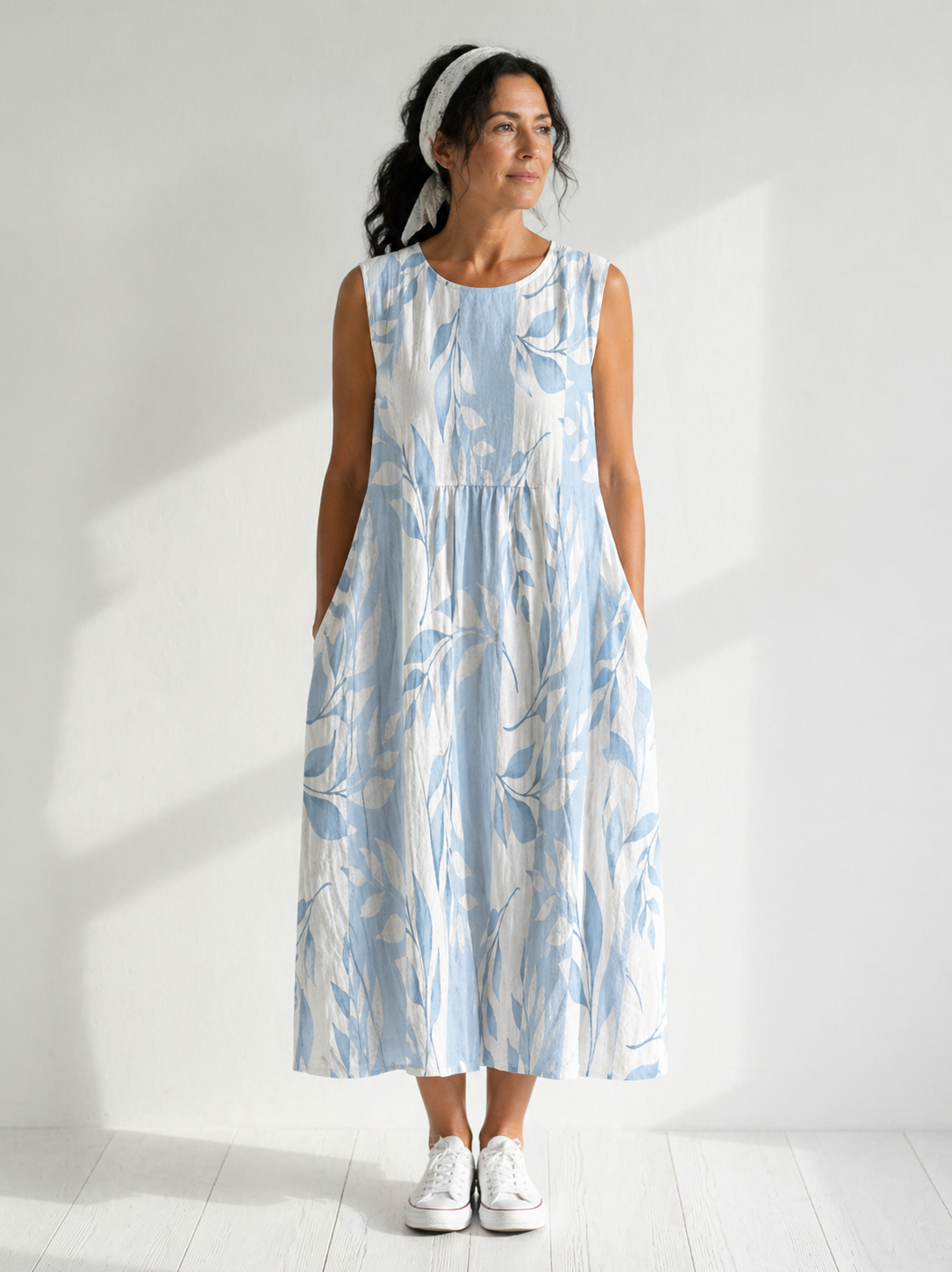 Joy Leafy Midi Dress
