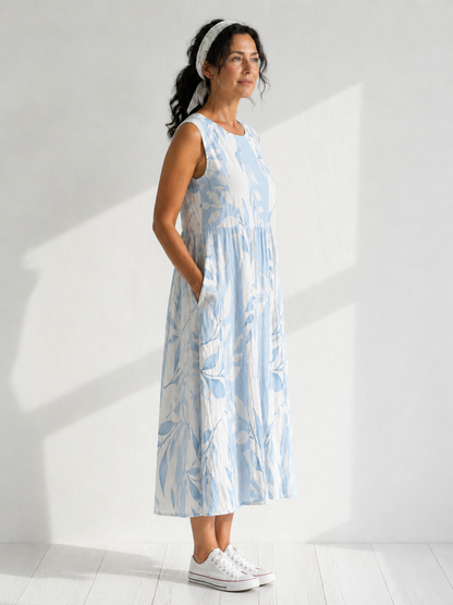 Joy Leafy Midi Dress