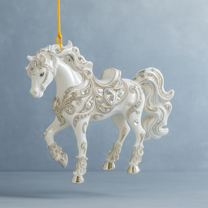 Nzmarket Acrylic Rhinestone Horse Christmas Tree Ornament – 4 Sparkling Styles