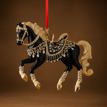 Nzmarket Acrylic Rhinestone Horse Christmas Tree Ornament – 4 Sparkling Styles