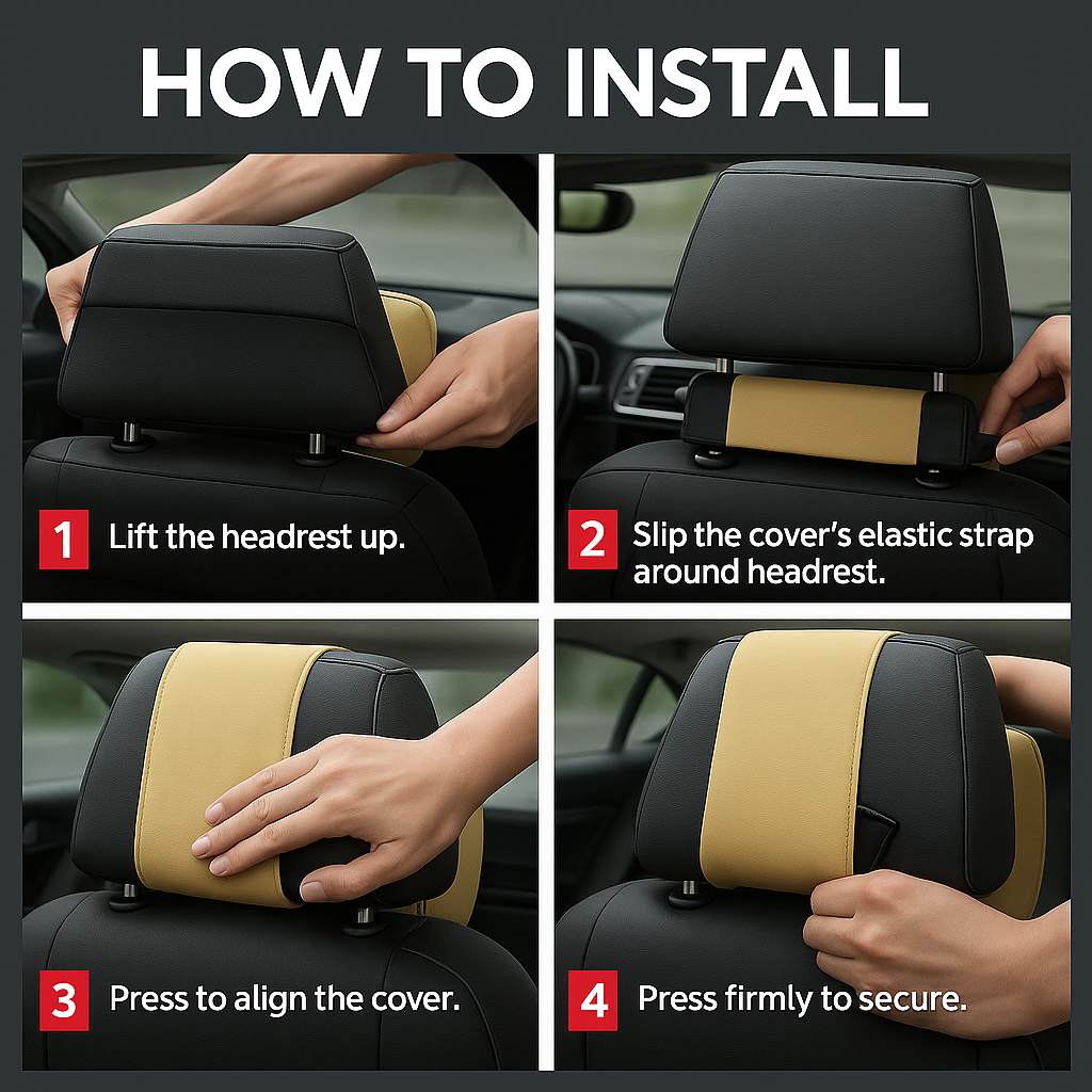 ComfyCruise Car Neck Pillow Headrest – Ergonomic Neck Support