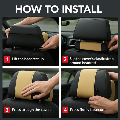 ComfyCruise Car Neck Pillow Headrest – Ergonomic Neck Support
