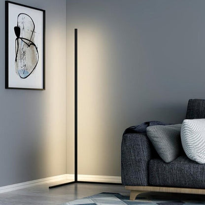 Nzmarket™ Slim LED Corner Floor Lamp – Adjustable Brightness, Warm White