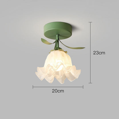 Nzmarket Floral Artistic Glass Ceiling Light – Style A & B, Single or Multi-Pack
