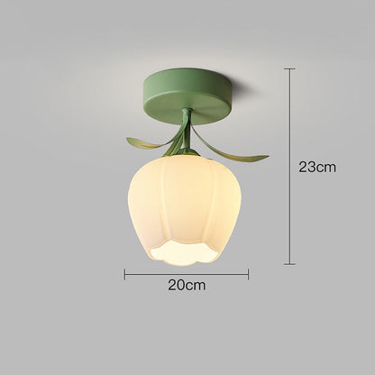 Nzmarket Floral Artistic Glass Ceiling Light – Style A & B, Single or Multi-Pack