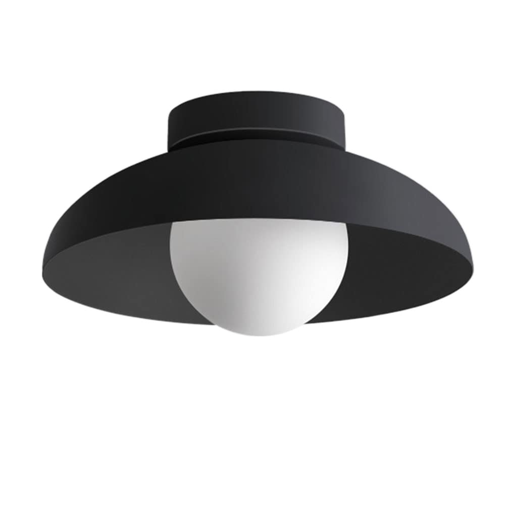 Nzmarket Minimalist White Dome LED Flush Mount Ceiling Light