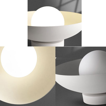 Nzmarket Minimalist White Dome LED Flush Mount Ceiling Light