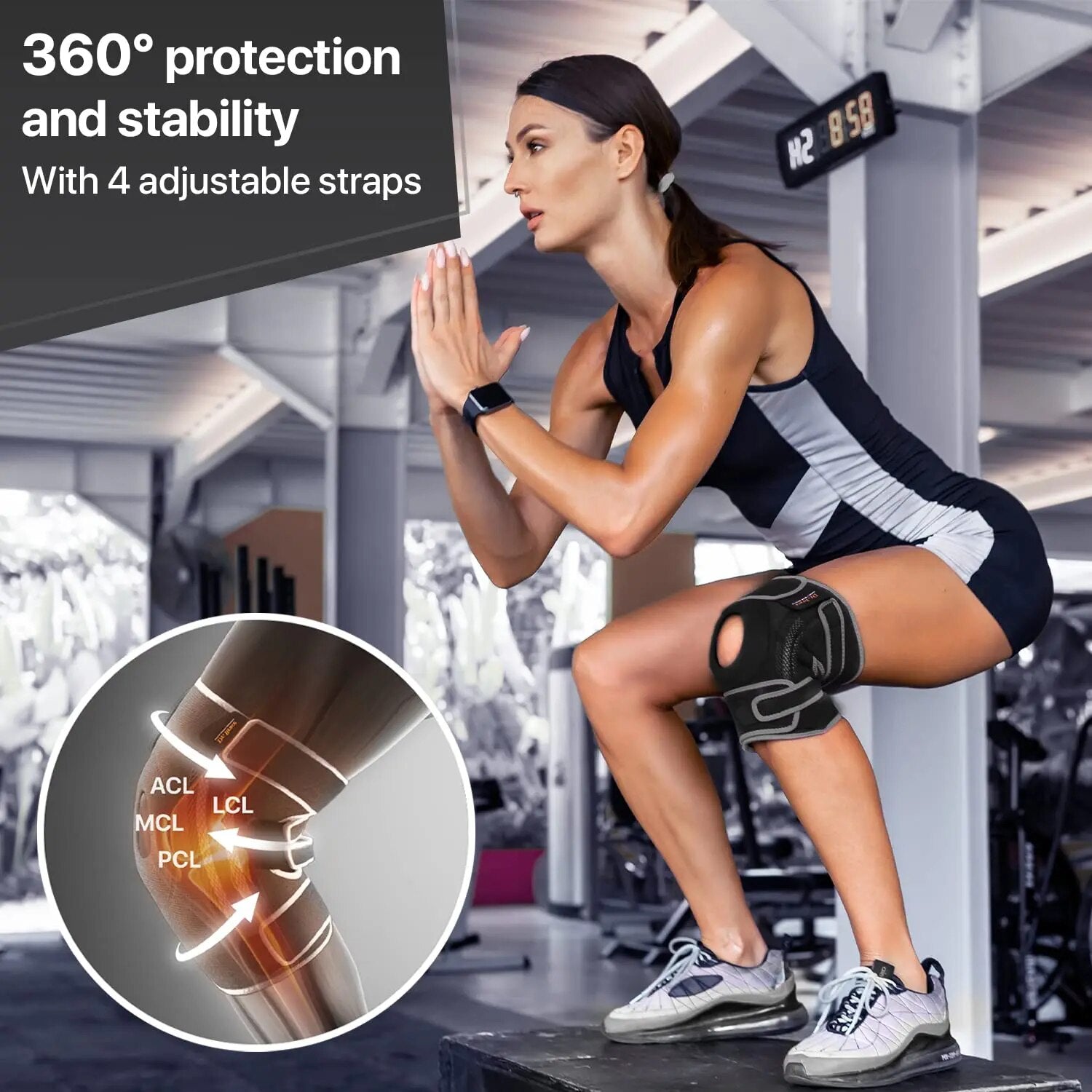FlexiKnee Plus Size Adjustable Knee Brace Compression