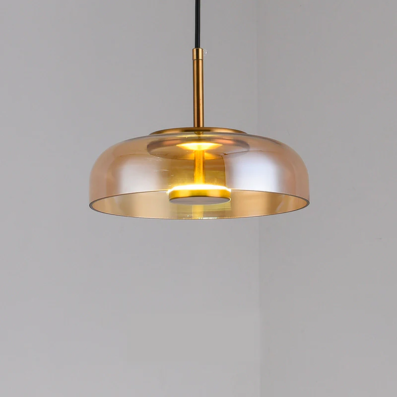 Nzmarket Modern Glass LED Pendant Ceiling Lamp – Warm Focused Light