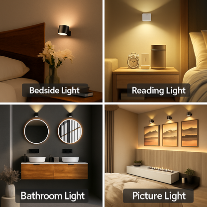GlowMate Stick-On LED Wall Light  – No Screws or Wires, Just Stick & Glow
