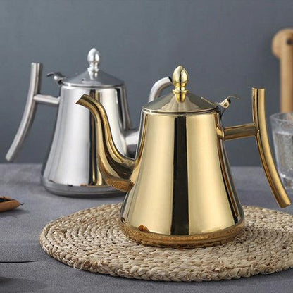 Induction Kettle With Filter - Sustainable Stainless Steel Teapot