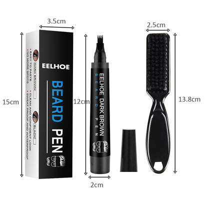 Nzmarket Waterproof Beard Filling Pen Kit – Fuller, Defined Beard Instantly