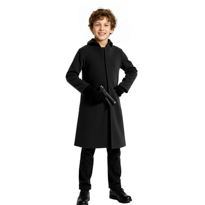 Nzmarket Front Man Guard Halloween Costume – Coat, Gloves & Mask, Kids & Adults