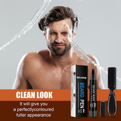 Nzmarket Waterproof Beard Filling Pen Kit – Fuller, Defined Beard Instantly