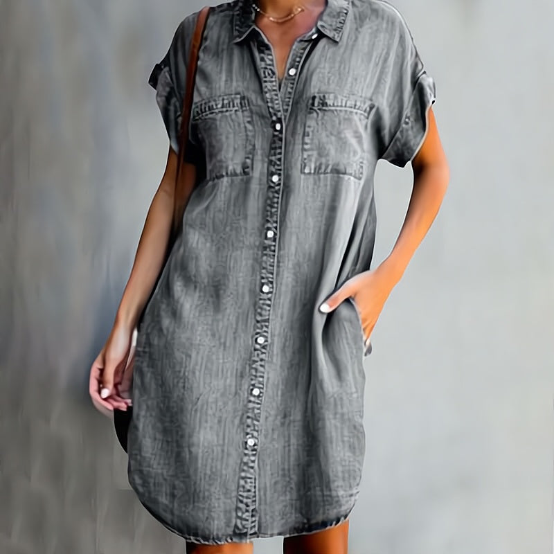 Bella - Stylish Denim Dress