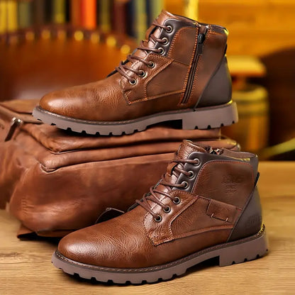 Stylish zipped leather boots - Kylo