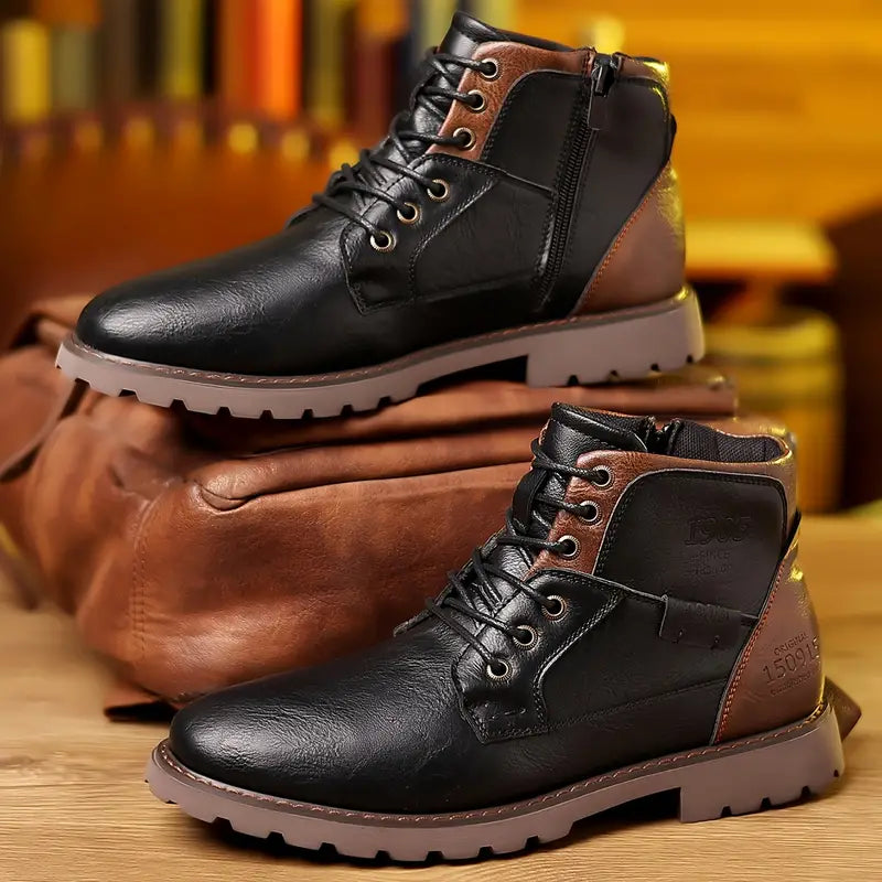 Stylish zipped leather boots - Kylo