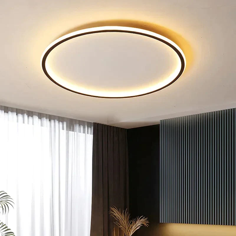 Nzmarket Nordica Scandinavian Round Ceiling Light – Warm LED, Multiple Sizes