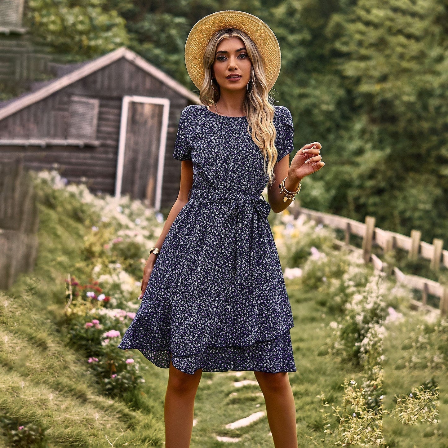 Giulia - Comfortable Floral Dress