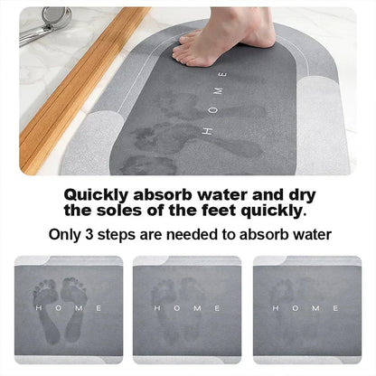 Nzmarket Non-Slip Water-Absorbent Floor Mat – Home & Bathroom