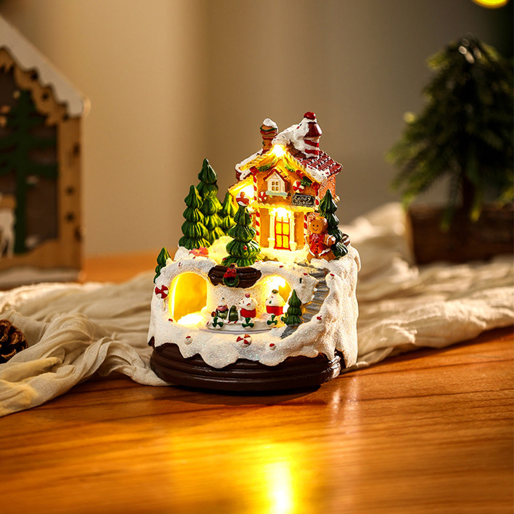 Nzmarket LED Musical Snow Globe Christmas Ornament – Animated Festive Keepsake