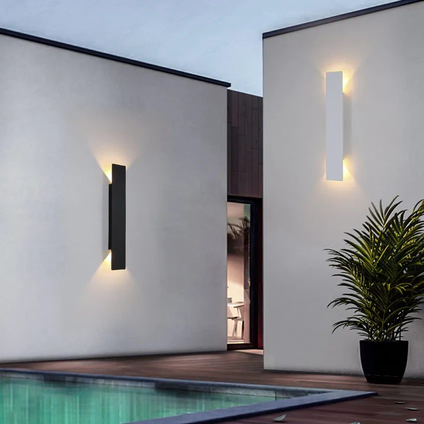 Nzmarket RainGlow Waterproof Aluminium Outdoor Wall Light – IP65 Rated