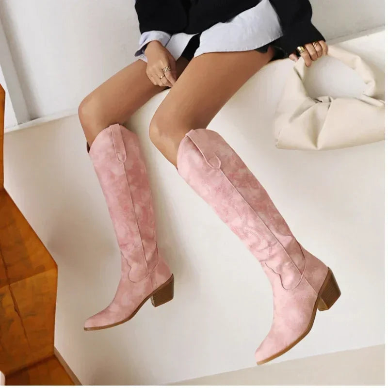Georgia - Western Knee Boots