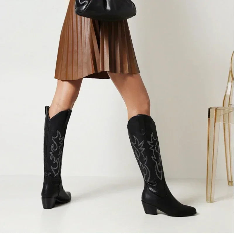 Georgia - Western Knee Boots