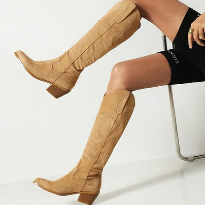 Georgia - Western Knee Boots