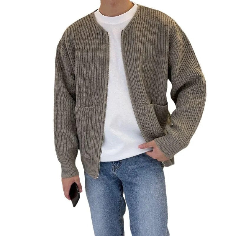 Alexander - Men's Zipper Cardigan