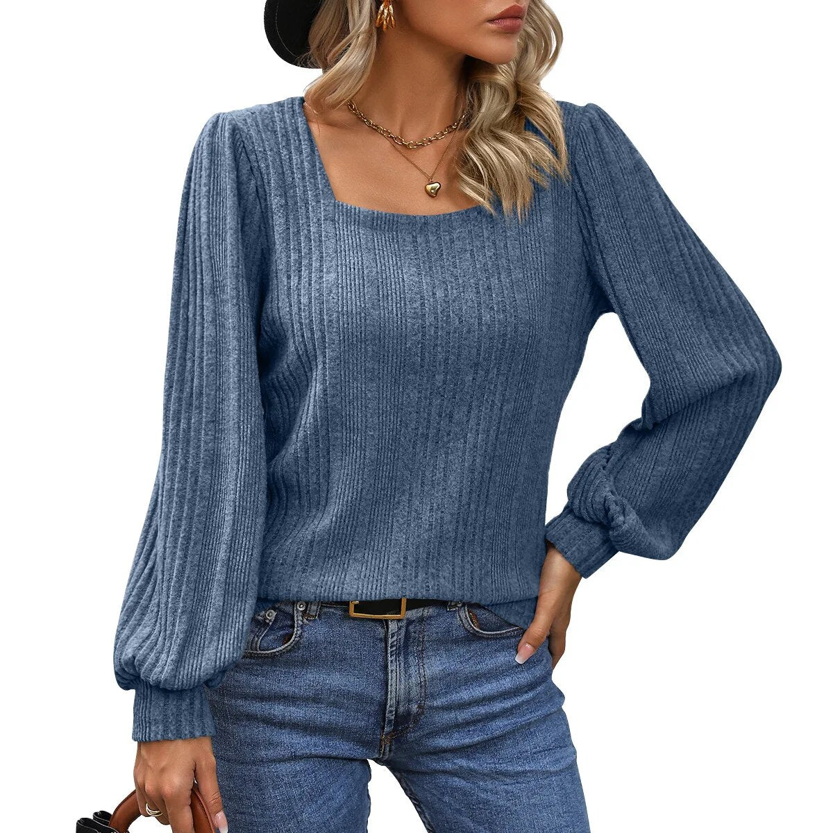 Scarlett - Trendy Top with Stylish Neckline