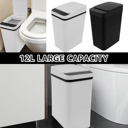 Nzmarket 12L Touchless Sensor Bin – Automatic Infrared Trash Can
