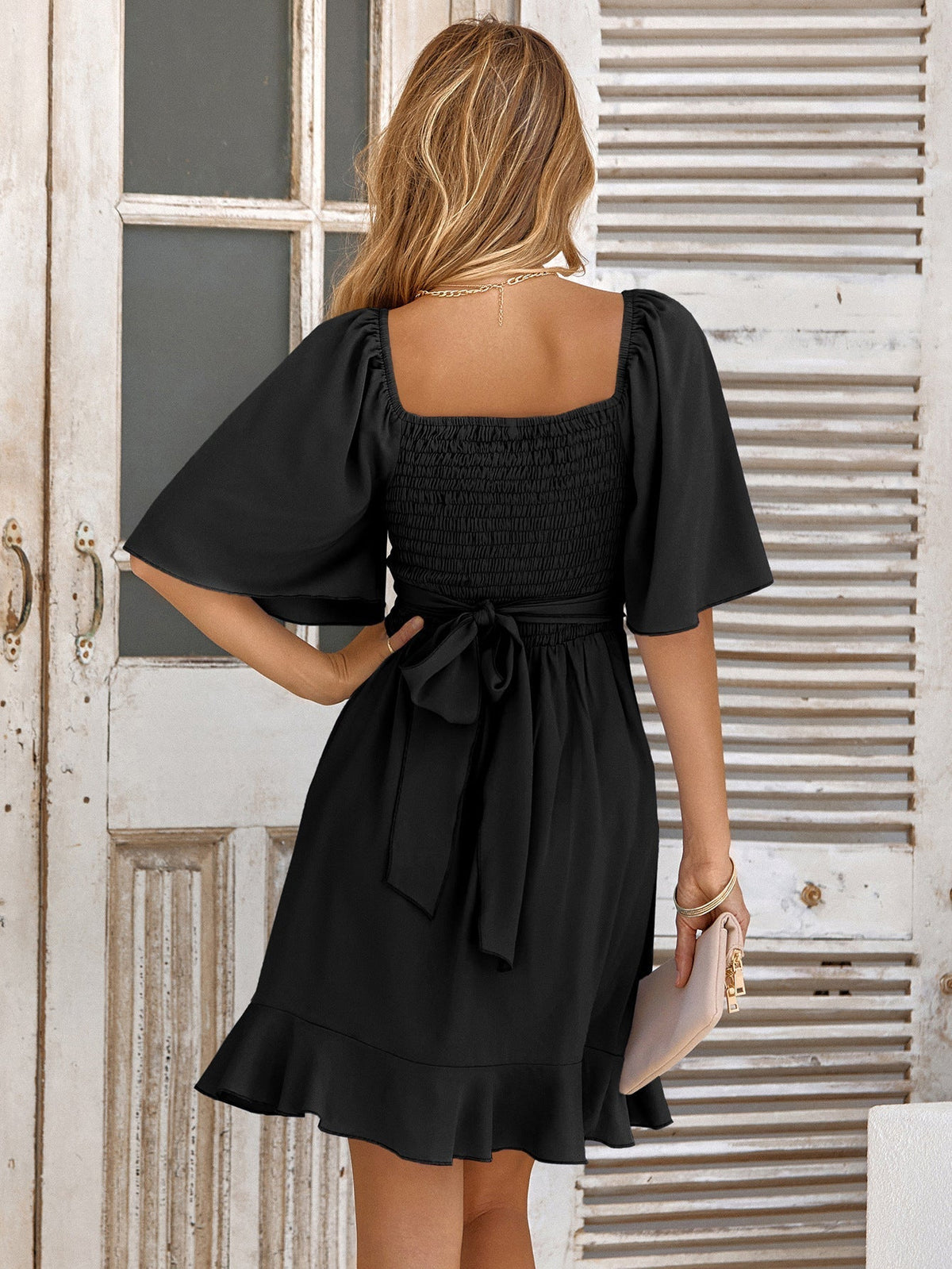 Joanie - Enchanting Wrap Mini Dress