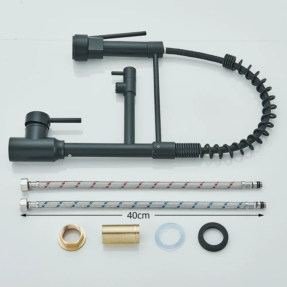 SpringFlow Kitchen Faucet With Double Outlet
