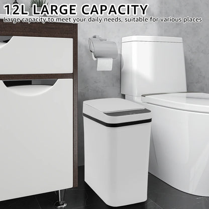 Nzmarket 12L Touchless Sensor Bin – Automatic Infrared Trash Can