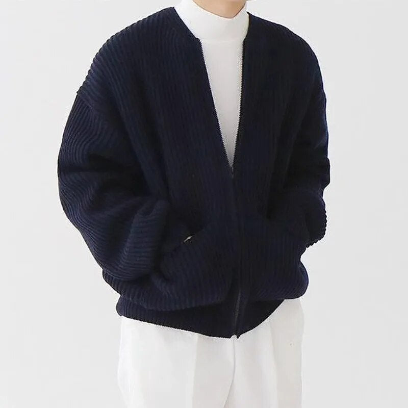 Alexander - Men's Zipper Cardigan