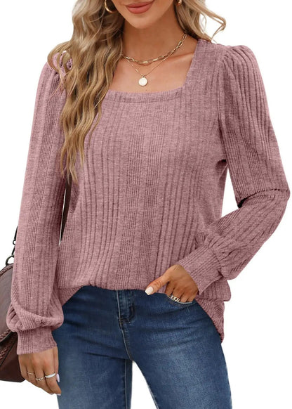Scarlett - Trendy Top with Stylish Neckline