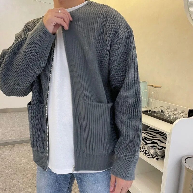 Alexander - Men's Zipper Cardigan