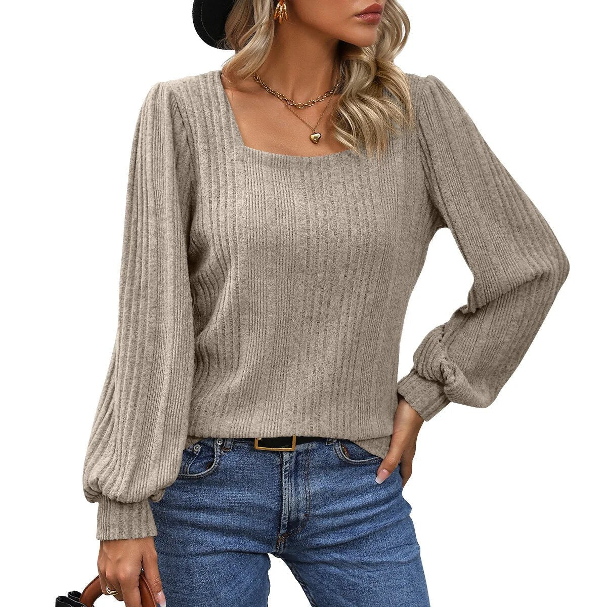 Scarlett - Trendy Top with Stylish Neckline