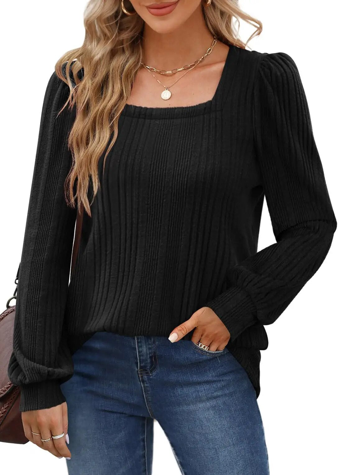 Scarlett - Trendy Top with Stylish Neckline
