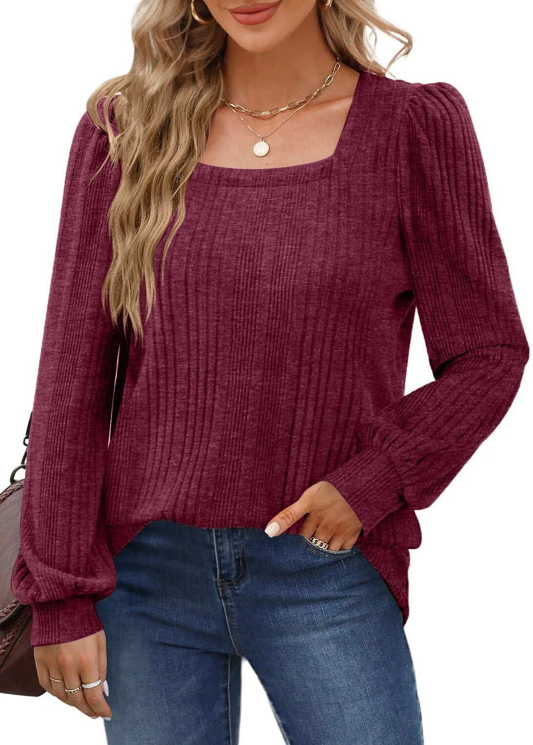 Scarlett - Trendy Top with Stylish Neckline