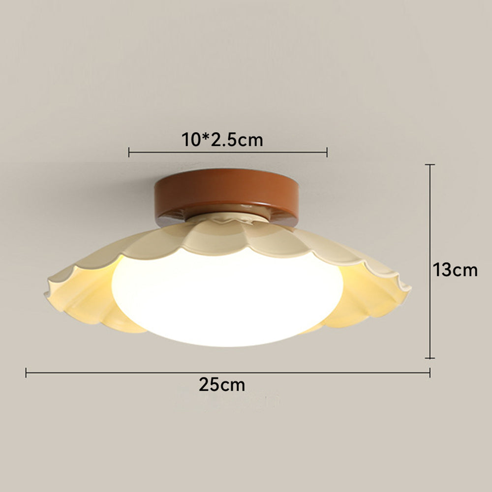 Nzmarket Vintage Acrylic Flush Mount Ceiling Light – 3-Colour Switch