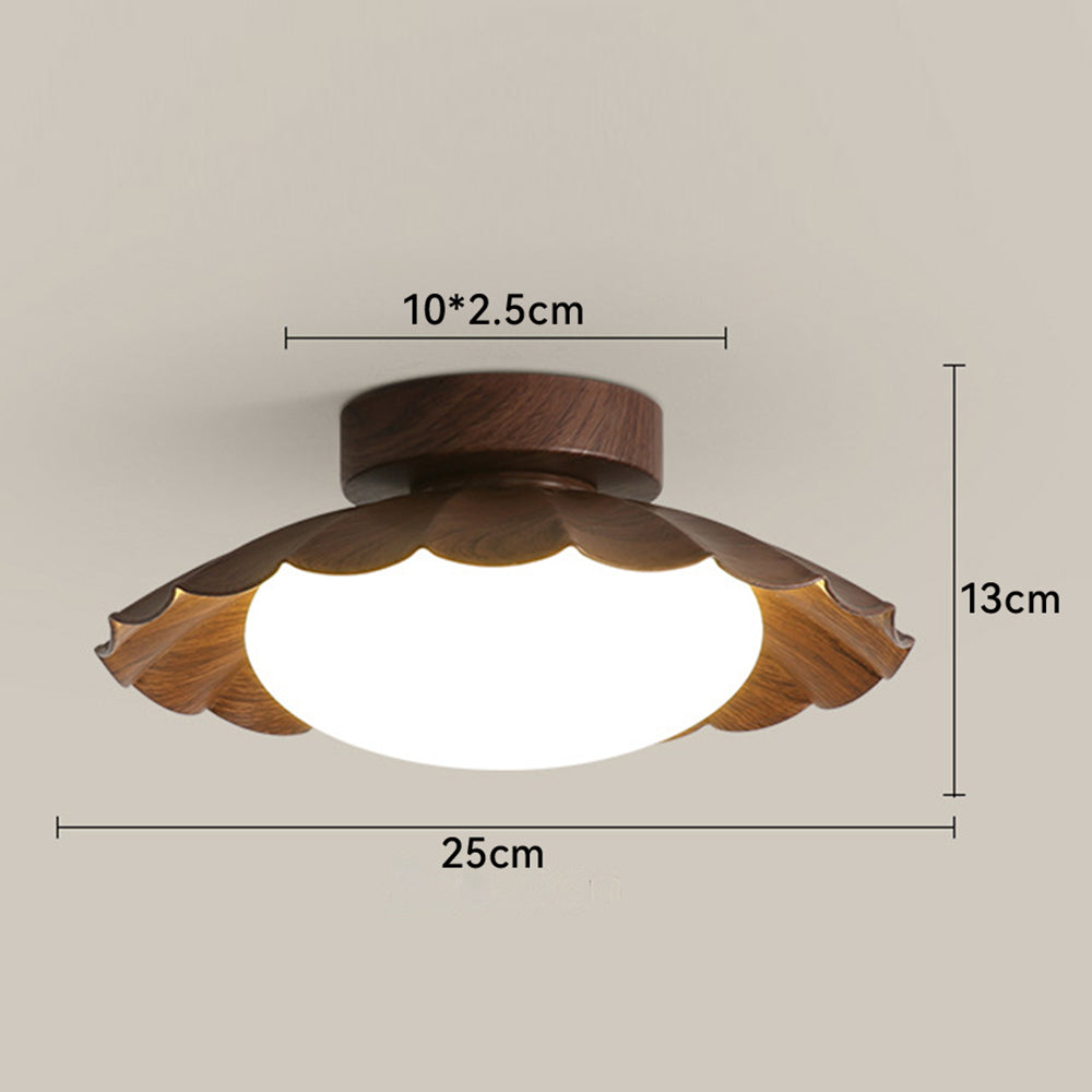 Nzmarket Vintage Acrylic Flush Mount Ceiling Light – 3-Colour Switch