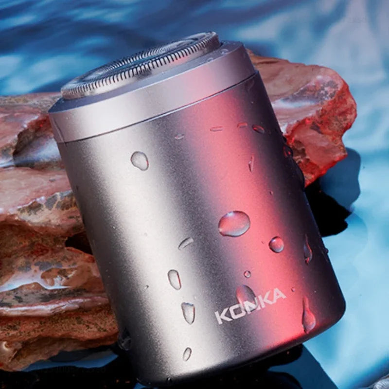 Nzmarket™ Compact Waterproof Electric Shaver – Wet & Dry, USB Rechargeable