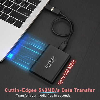 Super Fast External SSD 2TB - Mini SSD High-Speed Storage For Laptop And Pc