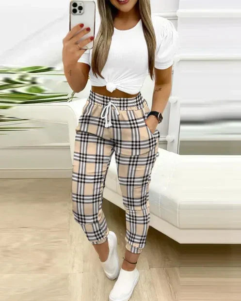 Bernice - Stylish Printed Drawstring Pants