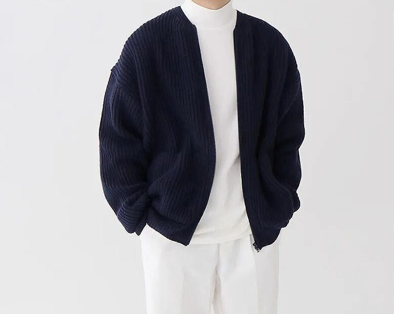 Alexander - Men's Zipper Cardigan