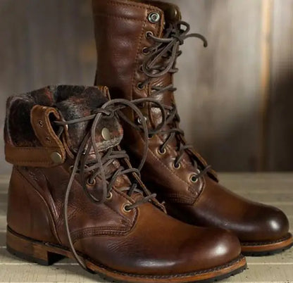 Stylish Leather Women's Boots by Annie
